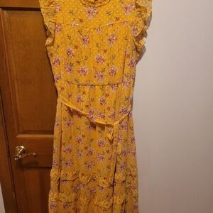 Floral Yellow Dress